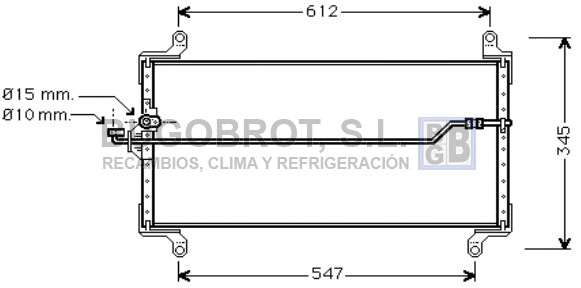 Condenseur, climatisation BUGOBROT 62-FT5202