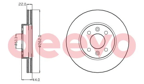 Disque de frein DEEVO BD28640