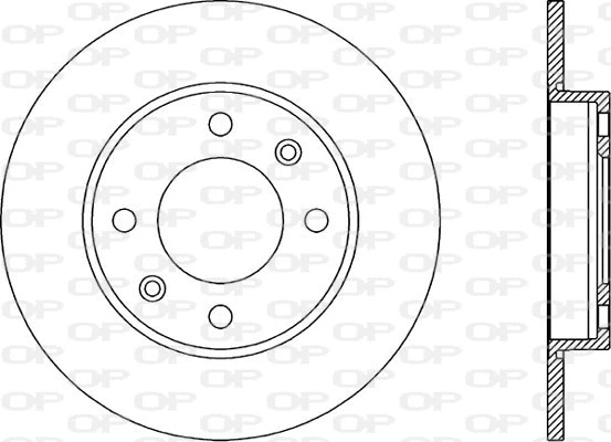 Disque de frein OPEN PARTS BDA1893.10