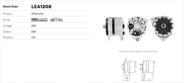 Alternateur LUSA LEA1208