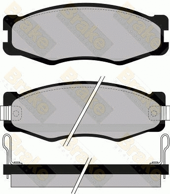Kit de plaquettes de frein, frein à disque Brake ENGINEERING PA601