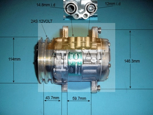 Compresseur, climatisation AUTO AIR GLOUCESTER 14-7170