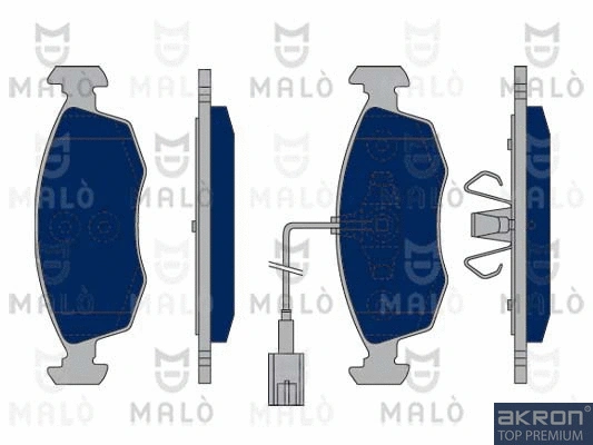 Kit de plaquettes de frein, frein à disque AKRON-MALÒ 1050158