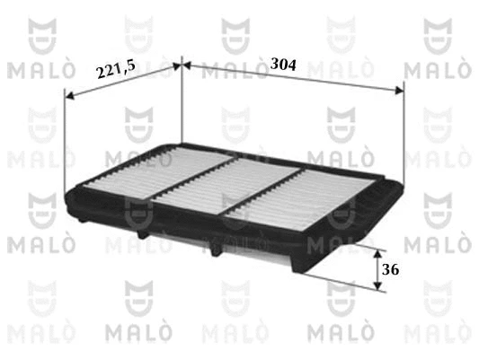 Filtre à air AKRON-MALÒ 1500334