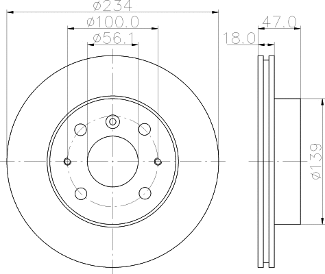 Disque de frein MINTEX MDC1032