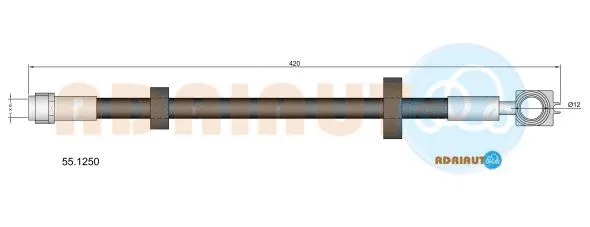 Flexible de frein ADRIAUTO 55.1250