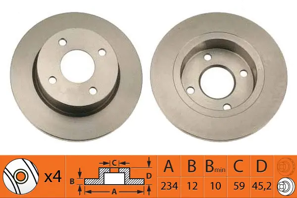 Disque de frein SB BR22111