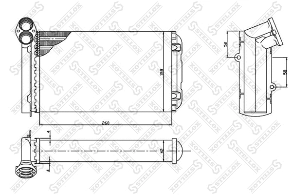 Système de chauffage STELLOX 10-35075-SX