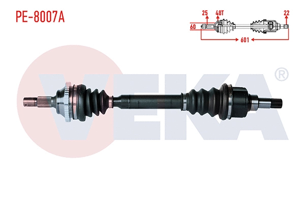 Arbre de transmission VEKA PE-8007A