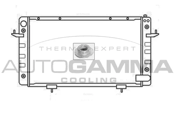 Radiateur, refroidissement du moteur AUTOGAMMA 104665