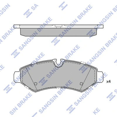 Kit de plaquettes de frein, frein à disque Hi-Q SP4438
