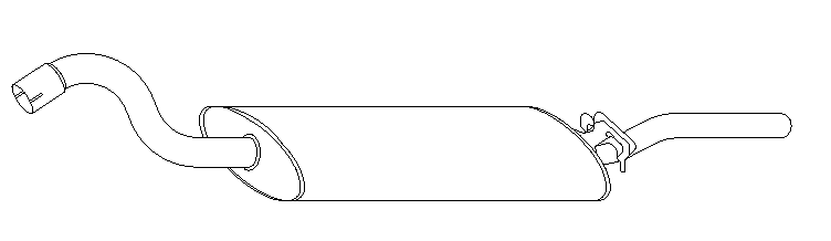 Silencieux arrière Vellerand 10031