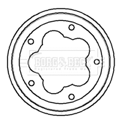 Tambour de frein BORG & BECK BBR7016