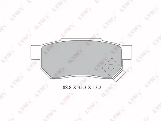 Kit de plaquettes de frein, frein à disque LYNXAUTO BD-3428