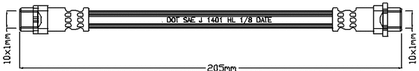 Flexible de frein JURATEK JBH1097