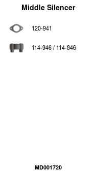 Silencieux central FA1 MD001720