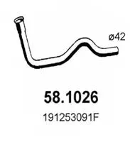 Tuyau d'échappement ASSO 58.1026