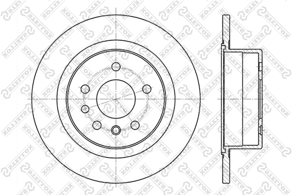 Disque de frein STELLOX 6020-3621-SX