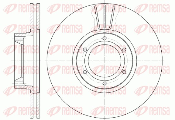 Disque de frein REMSA 6567.10