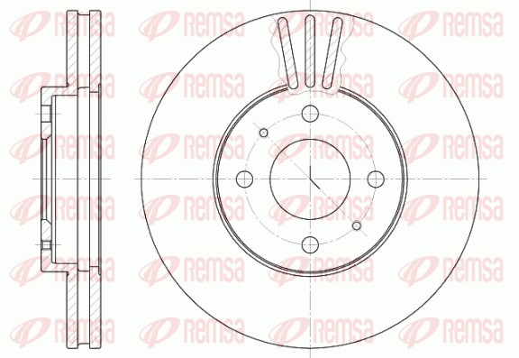 Disque de frein REMSA 6530.10