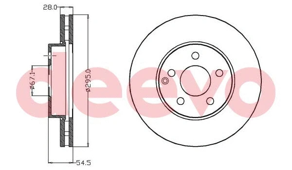 Disque de frein DEEVO BD15540