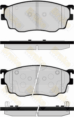 Kit de plaquettes de frein, frein à disque Brake ENGINEERING PA1538