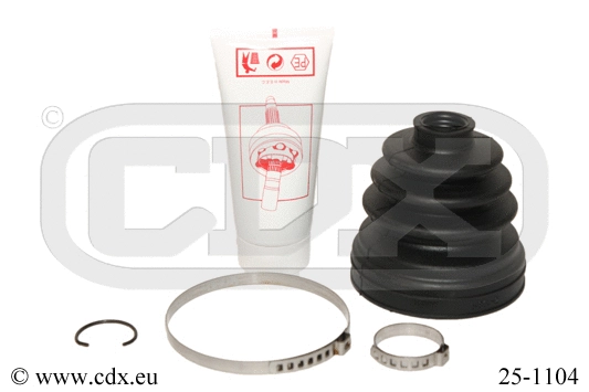 Jeu de joints-soufflets, arbre de commande CDX 25-1104