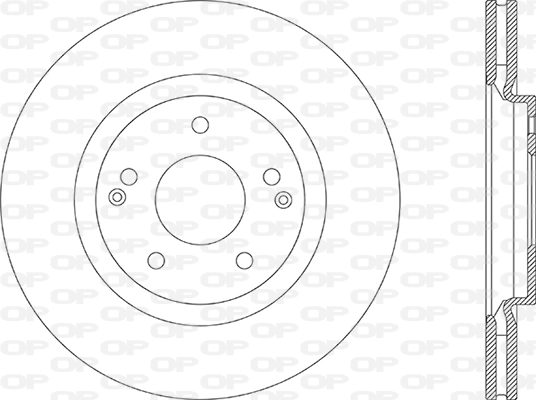 Disque de frein OPEN PARTS BDA2882.20