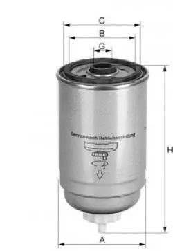 Filtre à carburant UNIFLUX FILTERS XN300