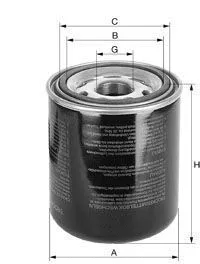 Cartouche de dessicateur, système d'air comprimé UNIFLUX FILTERS XD1