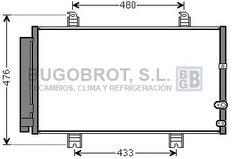 Condenseur, climatisation BUGOBROT 62-TO5662