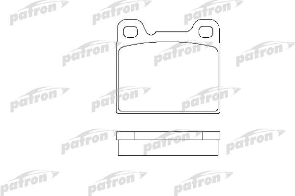 Kit de plaquettes de frein, frein à disque PATRON PBP704