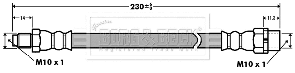 Flexible de frein BORG & BECK BBH7398