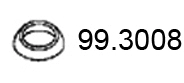 Bague d'étanchéité, tuyau d'échappement ASSO 99.3008