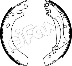 Jeu de mâchoires de frein CIFAM 153-368