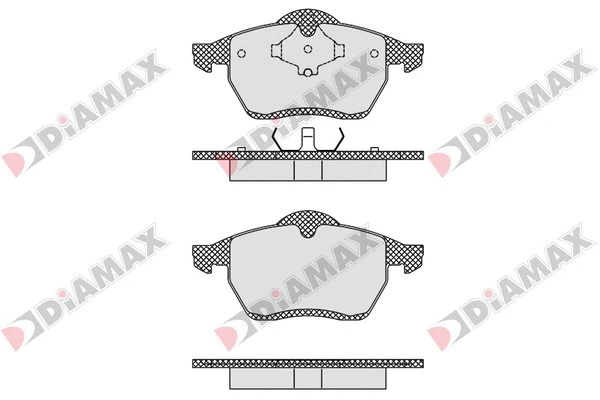 Kit de plaquettes de frein, frein à disque DIAMAX N09563