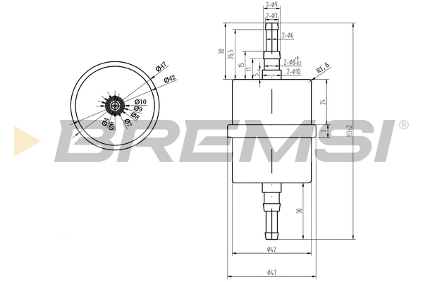 Filtre à carburant BREMSI FE0035