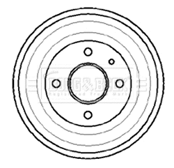 Tambour de frein BORG & BECK BBR7015