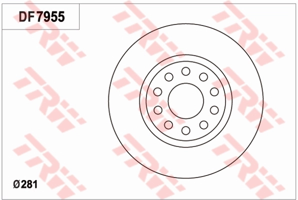 Disque de frein TRW DF7955