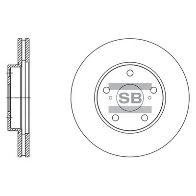 Disque de frein Hi-Q SD4078