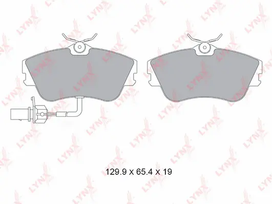 Kit de plaquettes de frein, frein à disque LYNXAUTO BD-8046