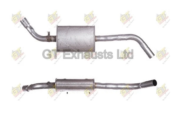 Silencieux central GT Exhausts GVW454