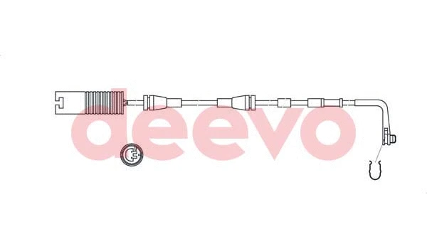 Contact d'avertissement, usure des plaquettes de frein DEEVO BW10840