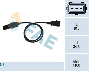 Capteur d'angle, vilebrequin FAE 79005