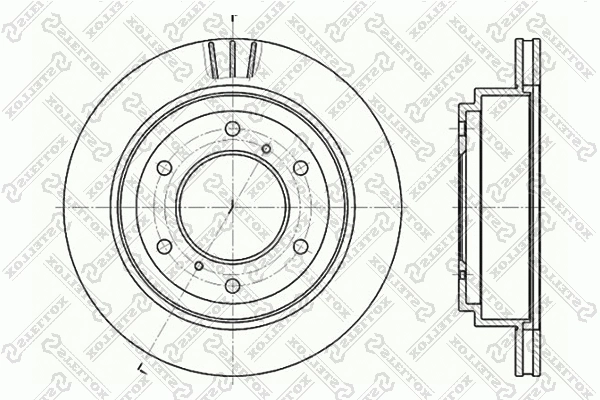Disque de frein STELLOX 6020-3041V-SX