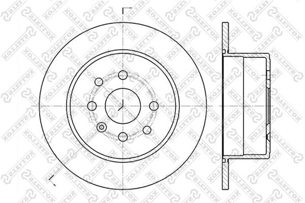 Disque de frein STELLOX 6020-3619-SX