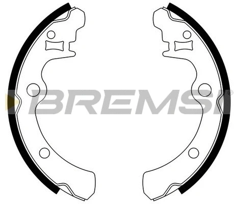 Jeu de mâchoires de frein BREMSI GF0883
