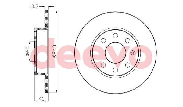 Disque de frein DEEVO BD12940