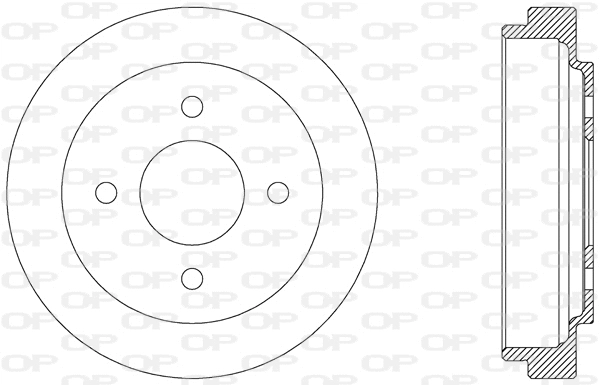 Tambour de frein OPEN PARTS BAD9035.10