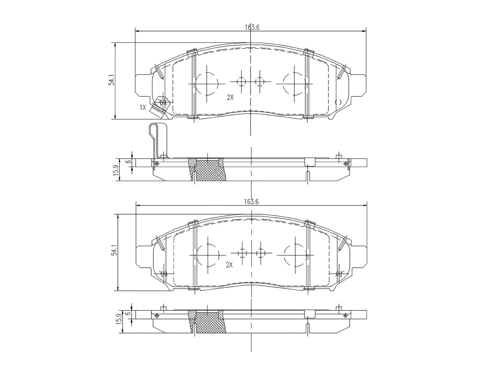 Kit de plaquettes de frein, frein à disque A.Z. Meisterteile AZMT-44-022-1272